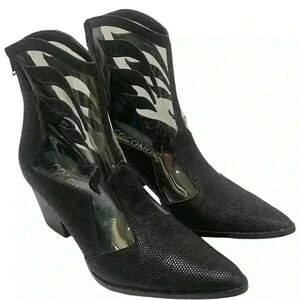 Coconuts by Matisse Cloud Nine Black and Clear Western Booties